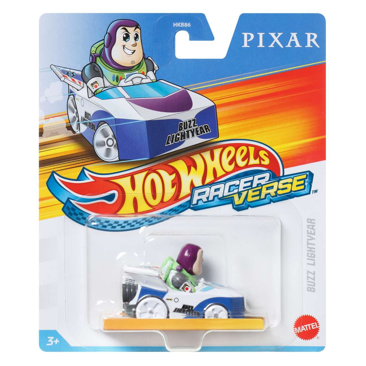 Hot Wheels RacerVerse Vehicle featuring Buzz Lightyear character in a 1:64 scale die-cast toy car by Mattel.