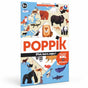 Poppik Discovery Poster Animals of the World with colorful animal stickers for fun learning and decoration ages 5 and up.