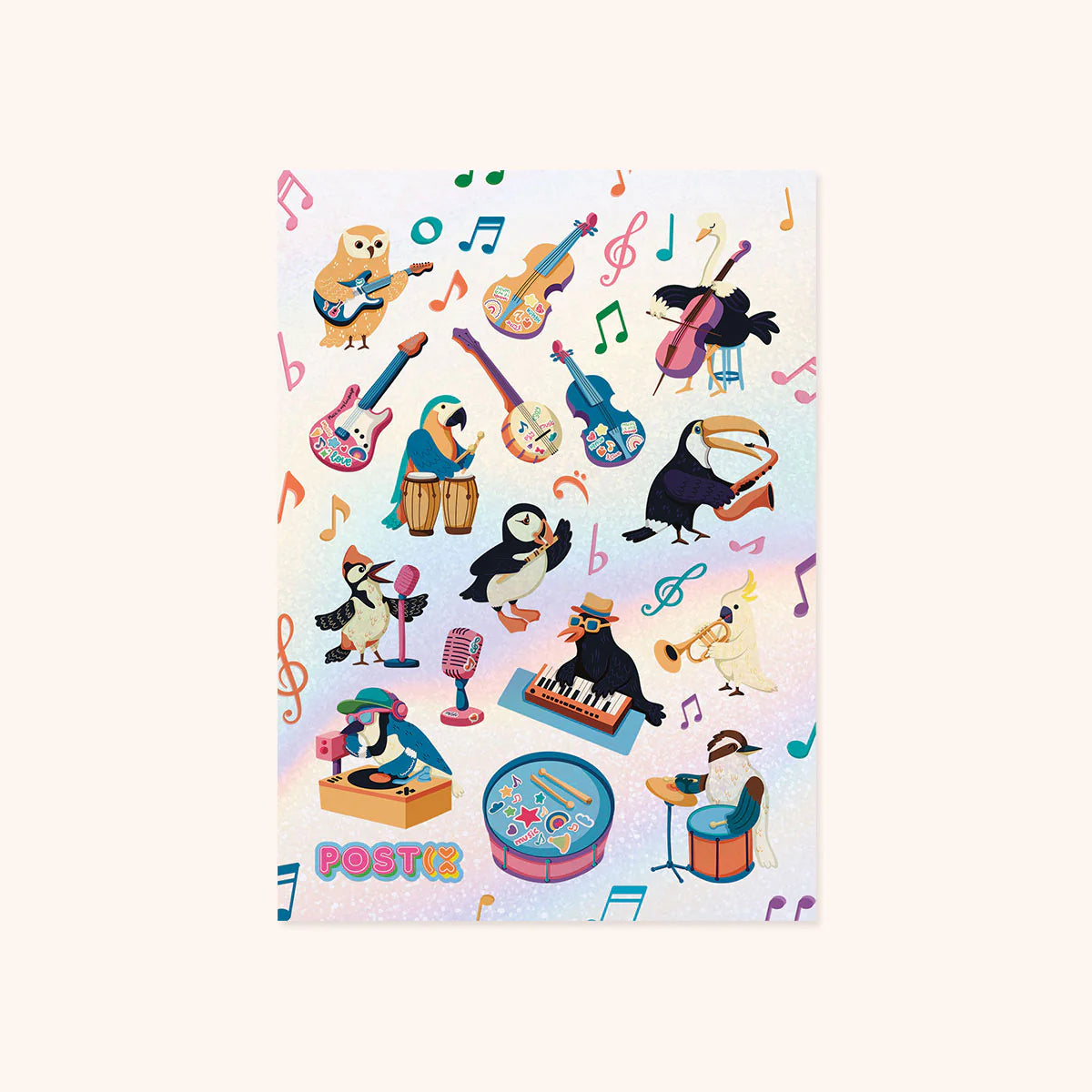 Band of Birds Glossy Stickers