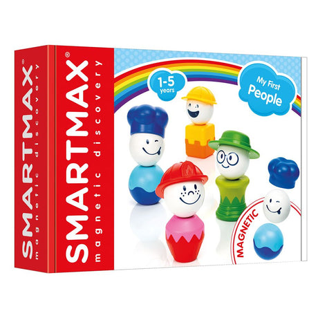 Smartmax My First People magnetic toy set with colorful mix-and-match figures for children ages 1-5 years.