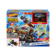 Hot Wheels Monster Trucks Arena Smashers Race Ace Smash Race Challenge playset with Race Ace truck and smash obstacles.