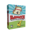 Slamwich game box featuring animated sandwich and cheese characters for 2-6 players ages 6 and up, fun card game.