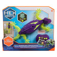 Hex Bots Wall Crawler Gecko toy with glowing limbs and remote control for climbing walls and crawling on floors.
