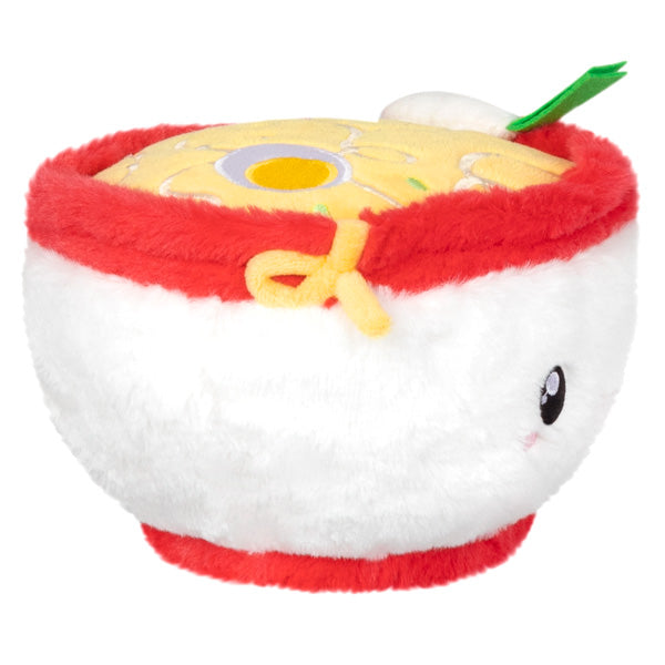 Ramen Snackers plush toy featuring a smiling ramen bowl with detailed noodles, perfect for all ages and collections.