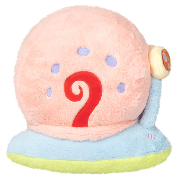 SpongeBob Gary plush snail with pink shell and blue-green base, perfect soft toy for all ages.