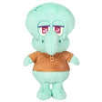 Spongebob Squidward plush toy with a brown shirt, soft polyester fiber, perfect for kids ages 0 and up.
