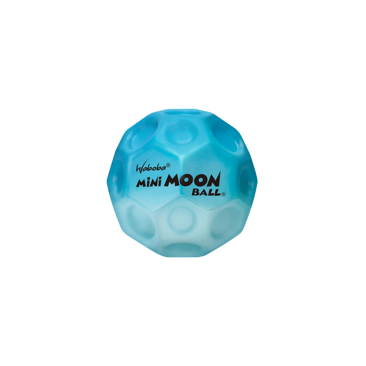 Blue Mini Moon Ball with textured surface, small size perfect for bouncing and outdoor play, Moon Ball | Mini product.
