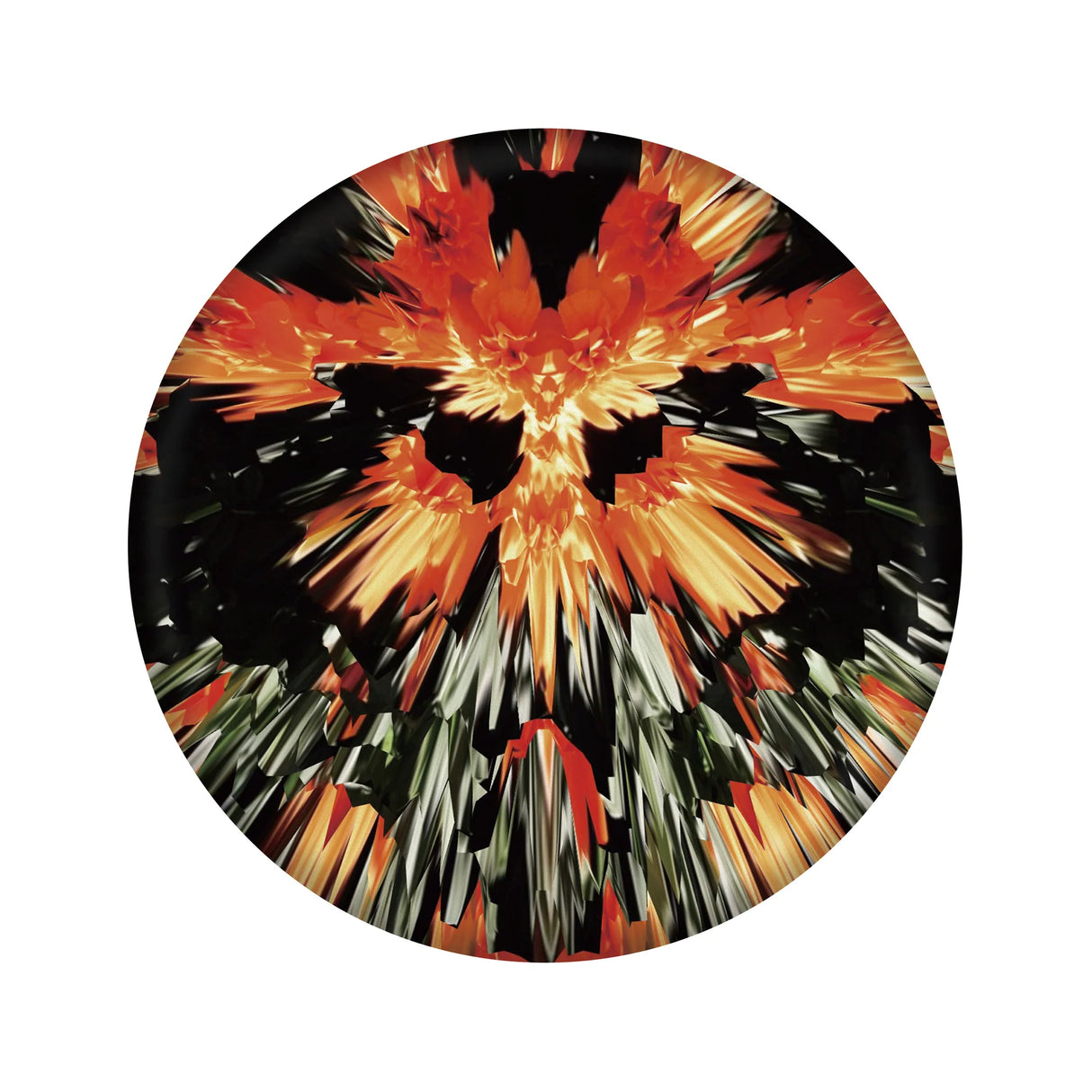 Waboba Wingman Disc PRO flying disc with vibrant orange, black, and green abstract design for precise and stable flight.