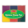 Stamp Rainbow Ink Pad with six bright washable colors for creative stamping and arts-and-crafts activities.