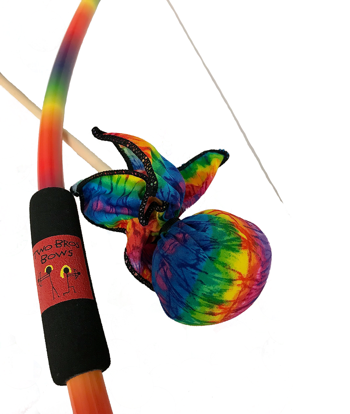 Two Bros Bow Set | Rainbow with soft arrows and colorful bow, safe and fun toy for kids ages 6 and up.