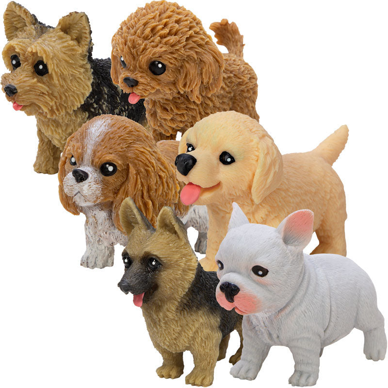 Pocket Pup Series 2 with six adorable small dog figurines perfect for collecting or display on your desk.