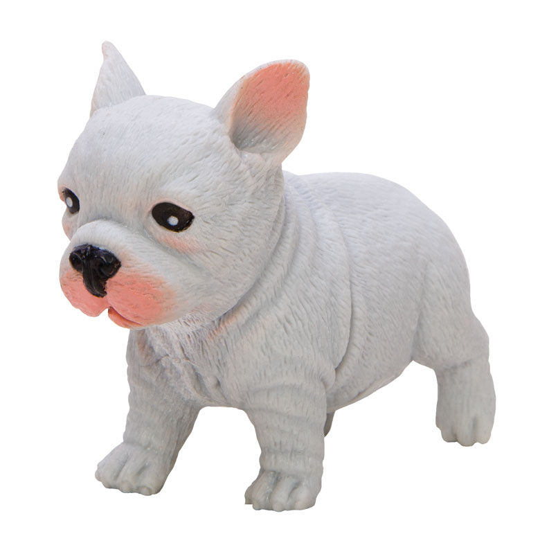 Pocket Pup Series 2 small white dog figurine, squishable, huggable, and perfect to fit in your pocket or desk.