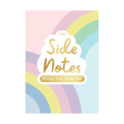 Pastel Rainbows Sticky Tabs with colorful pastel rainbow cover and various sized sticky tab notes for fun and study.