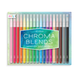 Chroma Blends Watercolor Brush Markers 18-piece set featuring vibrant brush tip watercolor markers for creative painting.