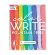 Color Write Fountain Pens with 8 vibrant colors and soft matte finish for easy grip and stylish writing.