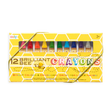 Brilliant Bee Crayons set with 12 bright, ergonomic triangle crayons for smooth coloring, ideal for kids ages 3 and up.