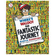 Cover of Where's Waldo? Fantastic Journey with Waldo holding a scroll amid crowded colorful characters.