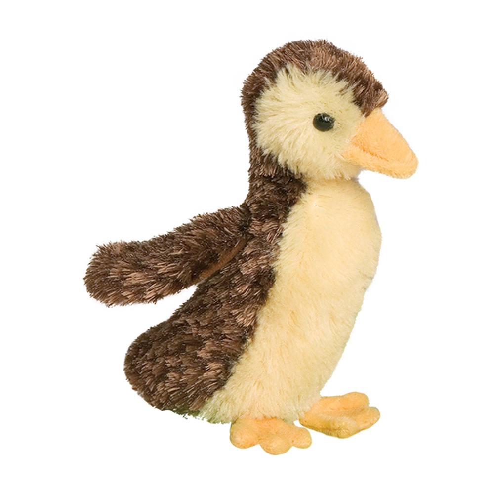 Baby Mallard Marsha plush toy, 6" tall, ultra soft, machine washable, perfect for travel and cuddling.