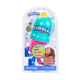 Fubbles | No-Spill Bubble Tumbler in packaging with blue and pink colors, designed to prevent bubble spills for kids.