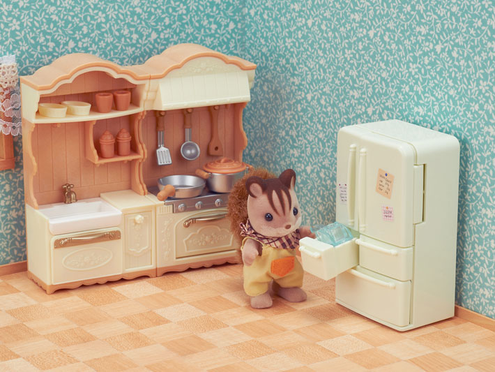 Kitchen Play Set with stove, sink, refrigerator, utensils, and accessories for imaginative kids' role play.