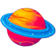 Beach Blanket | Planet with vibrant colors and blue rings, ultra-soft and perfect for outdoor use.