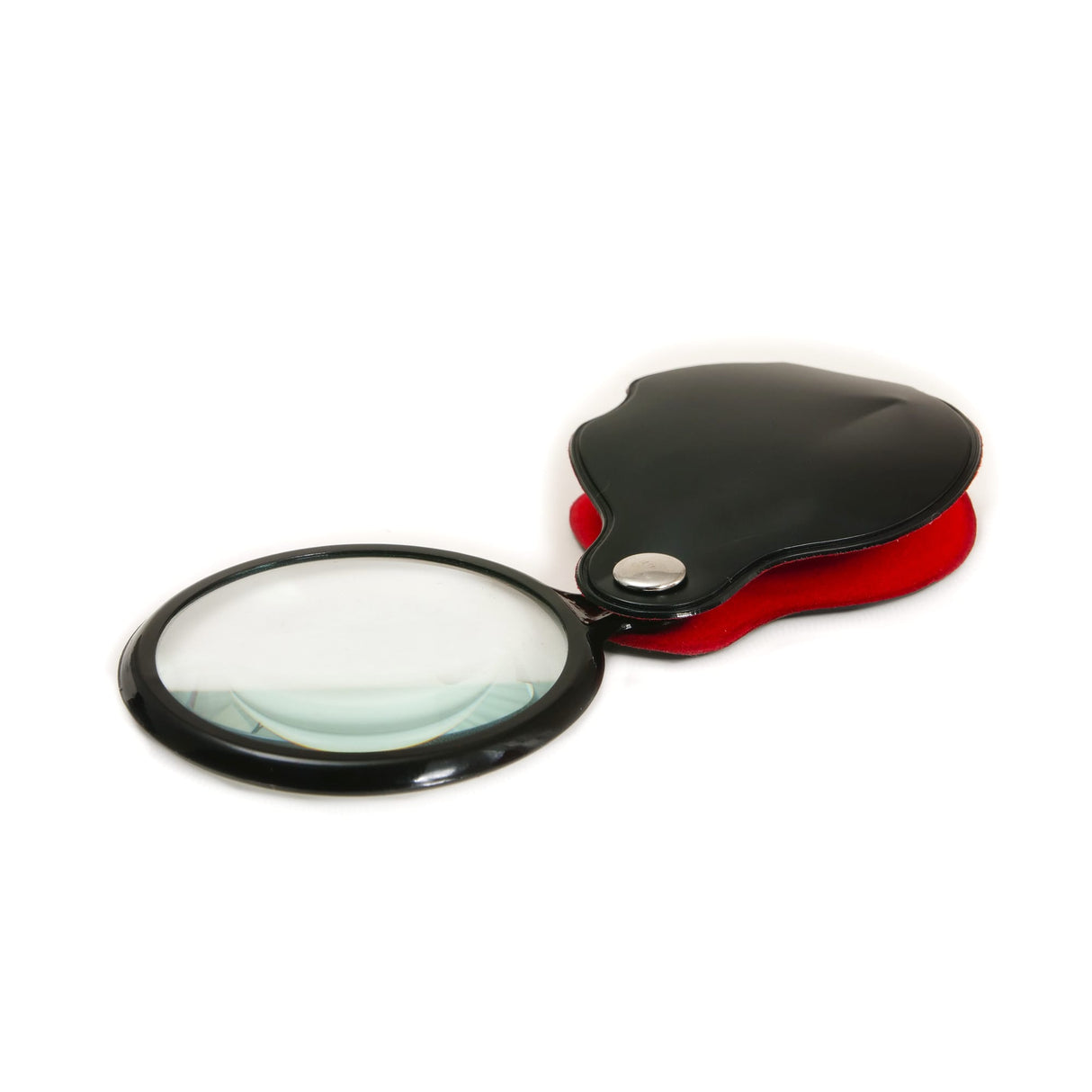 Adventurer's Magnifying Glass with black and red foldable handle, perfect educational toy for kids aged 5 and up.