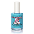 Nail Polish Sea-Quin bright matte pastel turquoise bottle with white cap and Piggy Paint logo on clear glass