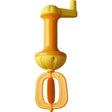 Bubble Bath Whisk | Yellow plastic bath toy with crank handle for making foaming bubbles in water play.