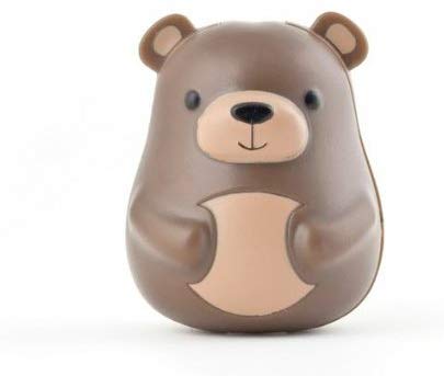 Toothbrush Holder | Bear made of lightweight plastic with suction cup, designed to store a single toothbrush on smooth surfaces.