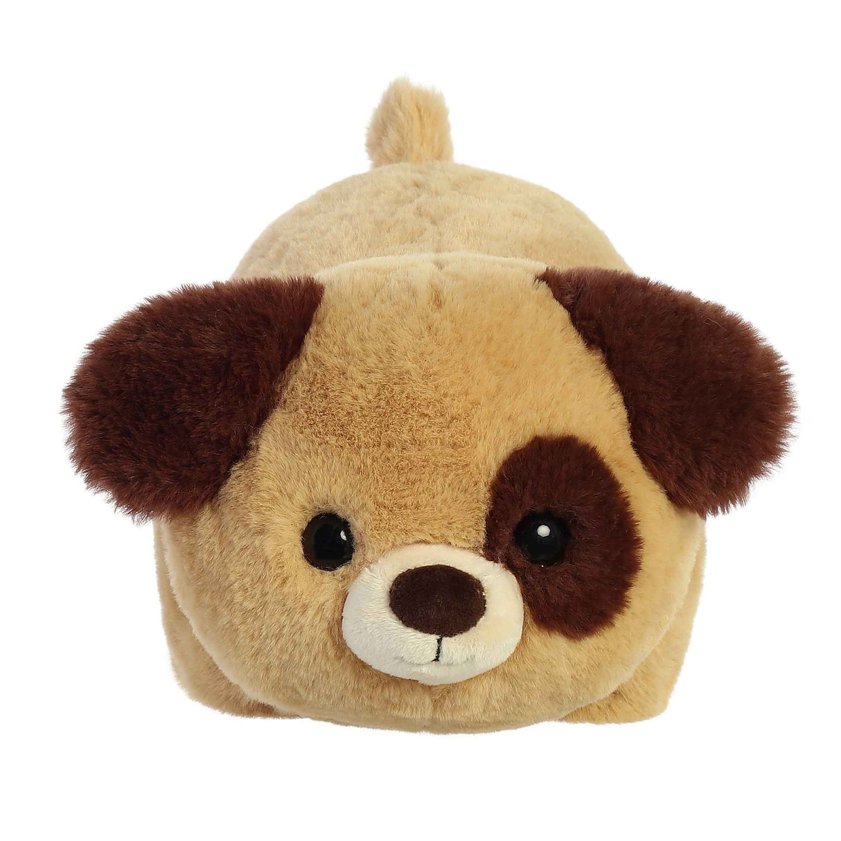 Spudster Dog Doodle plush toy with soft brown fur, folded ears, and round potato-like body, perfect for cuddling.
