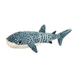 Whale Shark Decker plush soft toy with realistic white spots and black eyes, perfect for cuddling and learning.