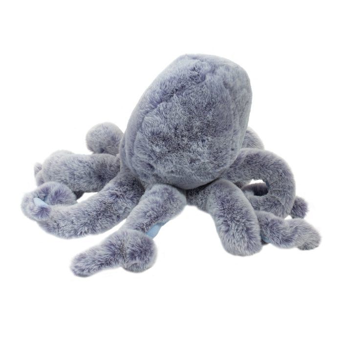 Octopus Jamie plush toy with soft lavender fur and twisty tentacles, perfect for cuddling and playtime companions.