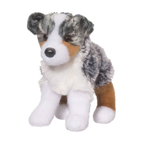 Australian Shepherd Steward plush toy, 8 in., soft materials with breed-specific details, perfect gift for 24 months and up.