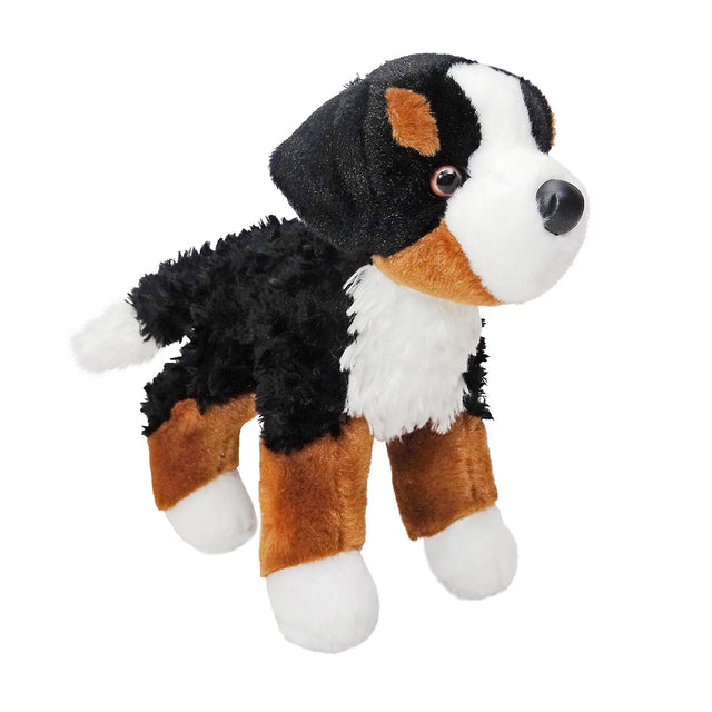 Bernese Mountain Dog Miranda plush puppy with lifelike markings and soft textured fur, perfect for young dog lovers.