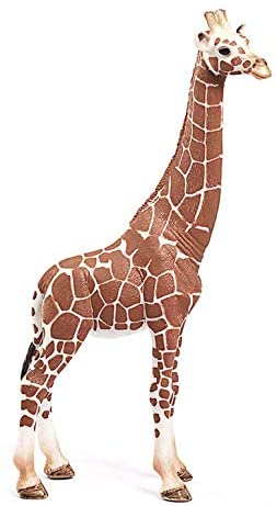 Giraffe Female toy figure with distinctive brown and white spot patterns, detailed and suitable for ages 3-8 years.