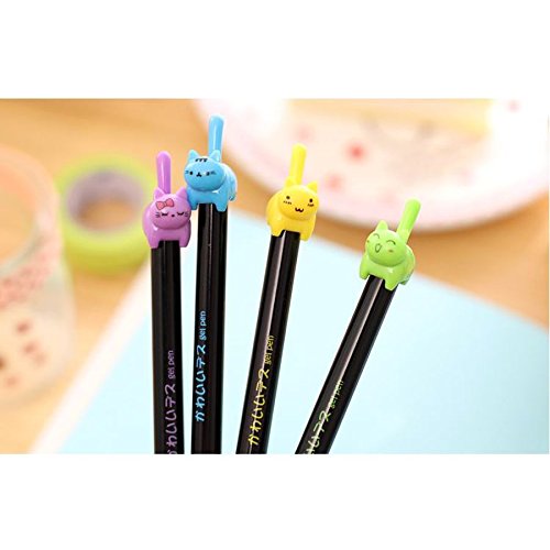 Cat Tail Gel Pen with colorful cat design retractable tail and smooth 0.5mm black gel ink for everyday writing tasks.