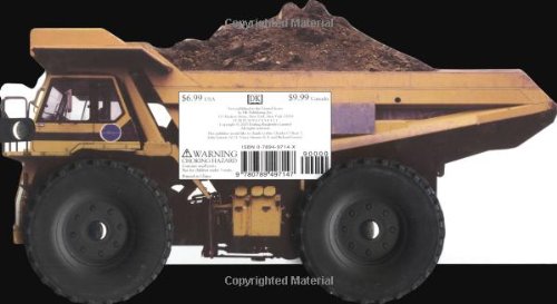 Wheelie Board Book: Dump Truck with 3-D wheels, showing a realistic dump truck design for young children.