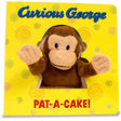 Curious George Pat-A-Cake board book with plush George puppet for interactive play and story time fun.