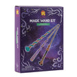 Magic Wand Kit | Spellbound with three decorated wooden wands on a purple starry box for kids ages 5 and up.
