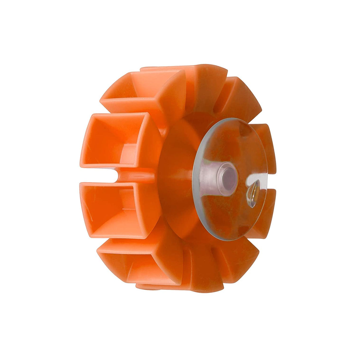 COGS Water Gears orange spinning gear with suction cup for bath walls, water-powered fun toy for toddlers.