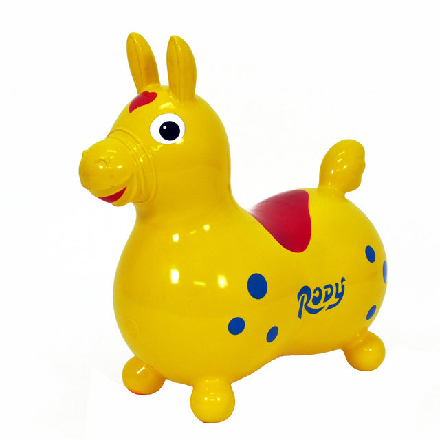 Rody | Yellow balance toy for kids, made of strong vinyl, helps develop movement skills and coordination, for ages 3-5 years.