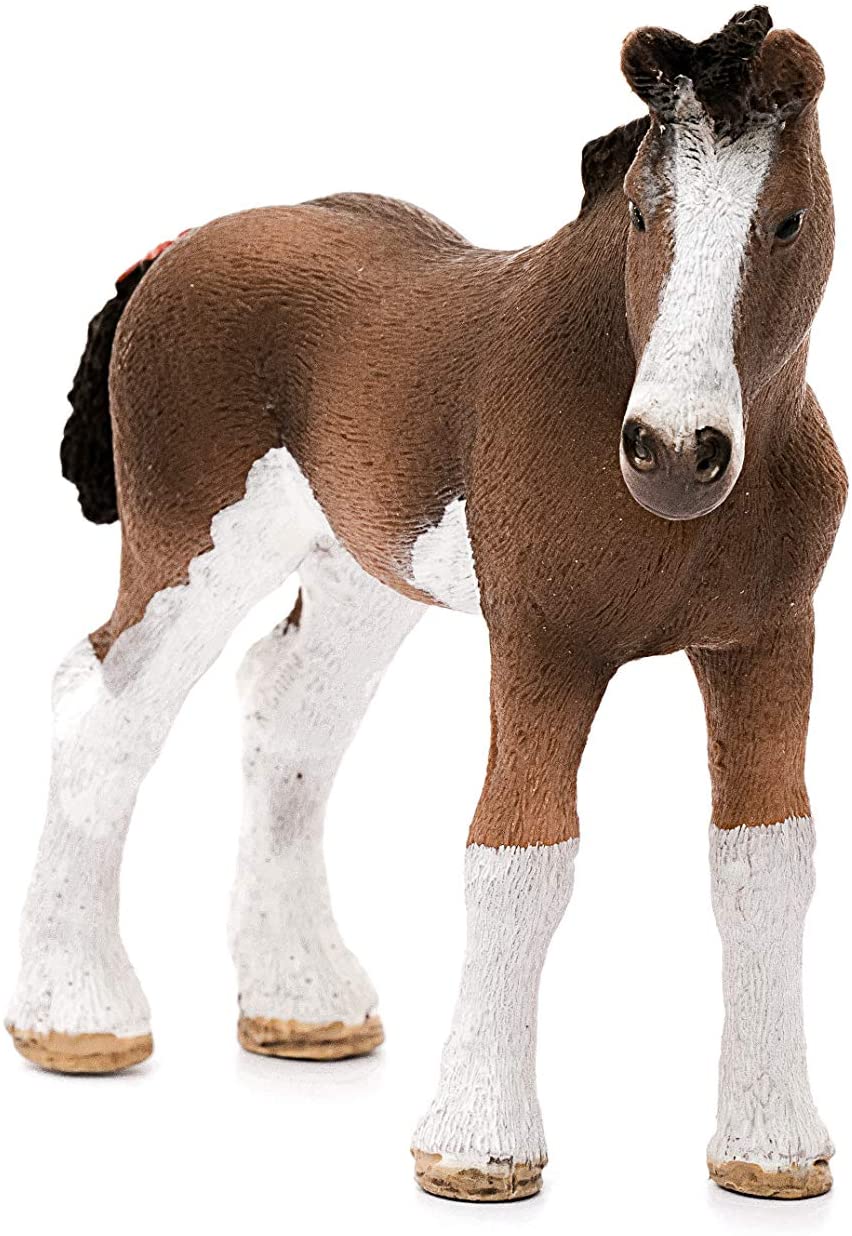 Clydesdale Foal model showing brown and white coloring with detailed mane and sturdy legs in realistic pose.
