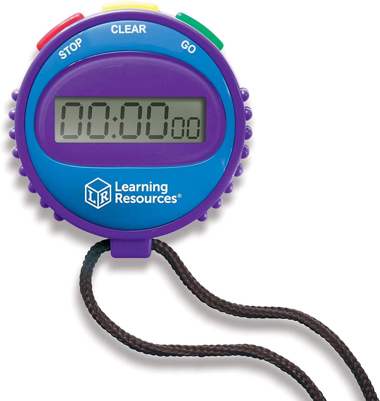 Stop Watch with easy three-button design in bright colors for timing races, games, and classroom activities.