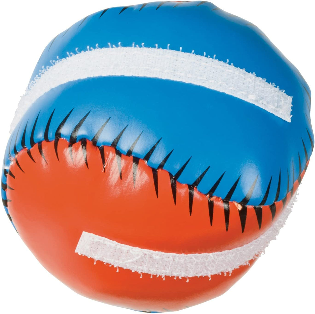 Easy Catch Ball & Glove colorful Velcro ball designed for beginner kids to catch easily and have fun playing catch.