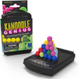 Kanoodle Genius puzzle game with colorful 3D pieces and carrying case for advanced brain challenges ages 8 and up.