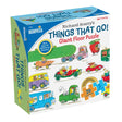 26pc Things That Go Puzzle featuring 26 large pieces and over 40 vehicles in a giant 5-foot floor puzzle for kids.