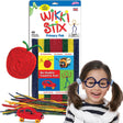 Wikki Stix Primary Pack with 48 colorful stix, creative fun crafts, no glue, no mess, and easy to reuse for kids.
