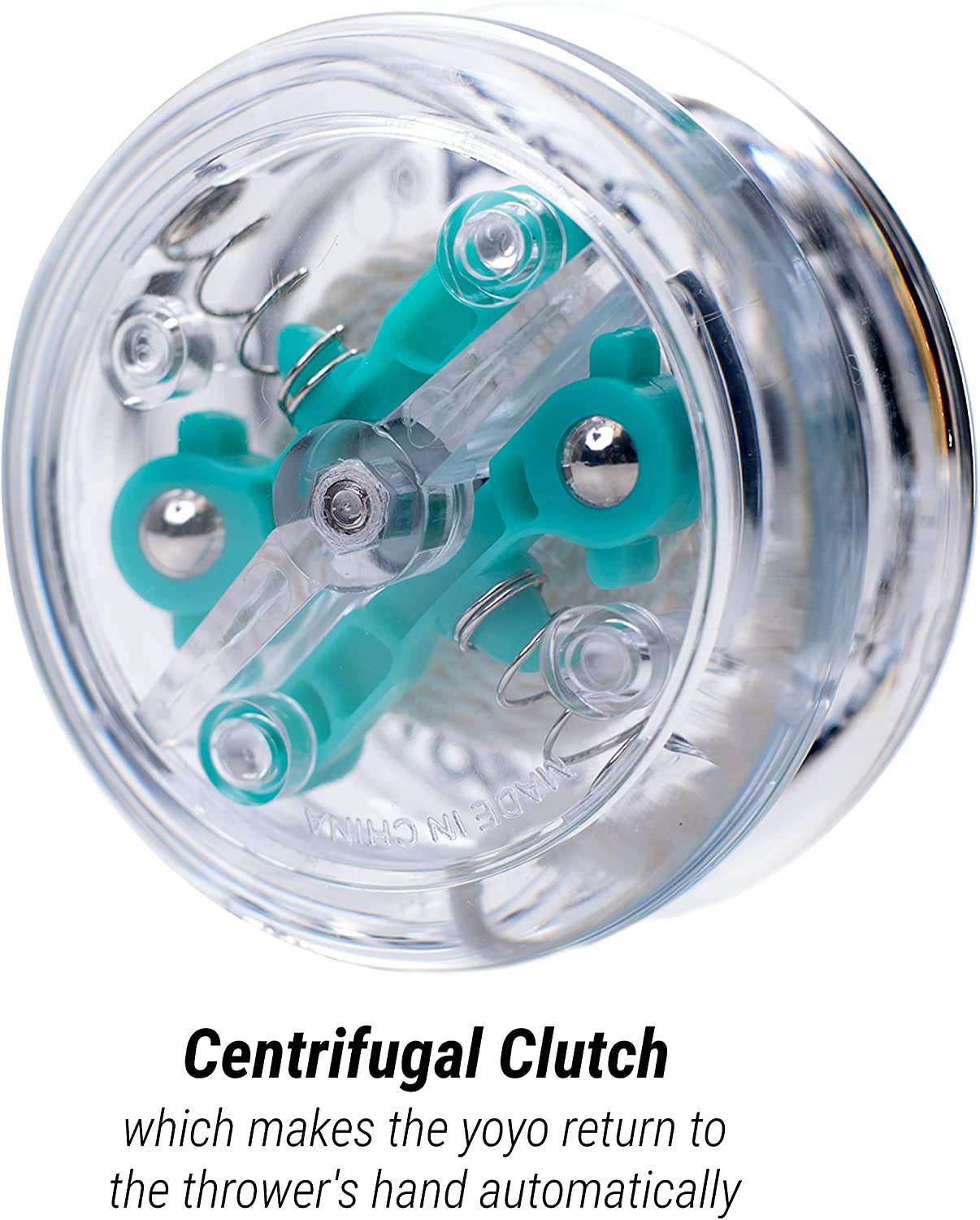 Yoyo | Brain with clear body showing centrifugal clutch for automatic return, perfect for beginning players.