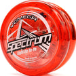 Yoyo | Light Up Spectrum red translucent yo-yo with LED lights and Fireball transaxle technology for long spins.