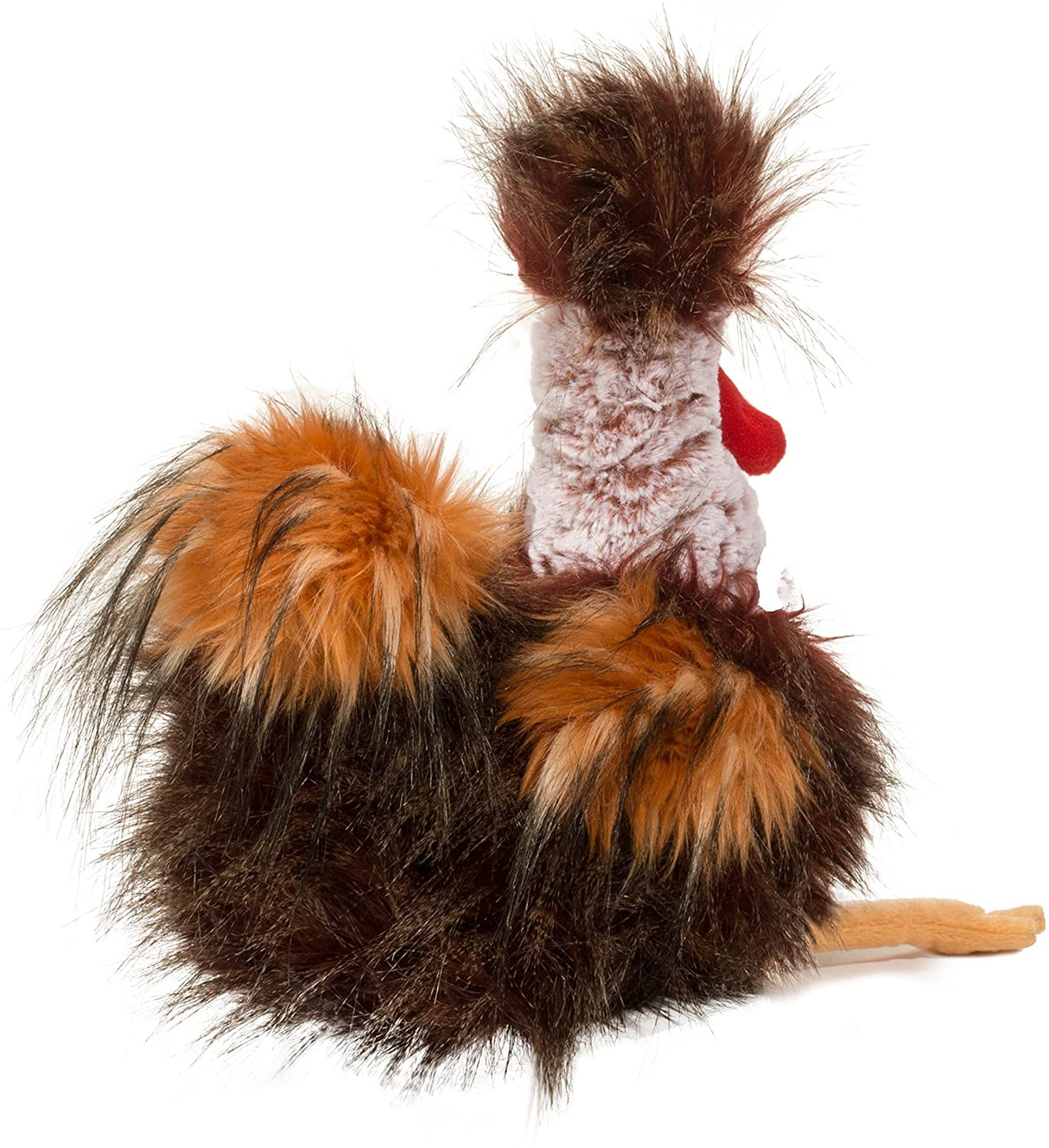 Rooster Ricardo plush stuffed animal with soft, fluffy feathers and a bright red wattle, perfect for cuddles and play.